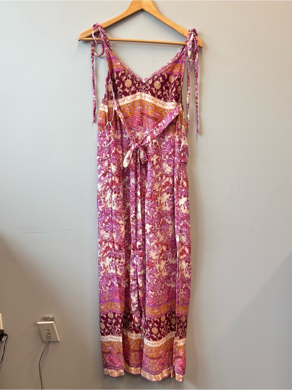 Free People Lavender Floral Boho Jumpsuit Romper - Picture 3 of 13